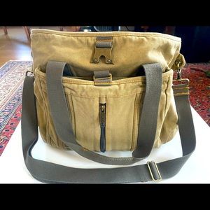 LL Bean canvas utility tote.